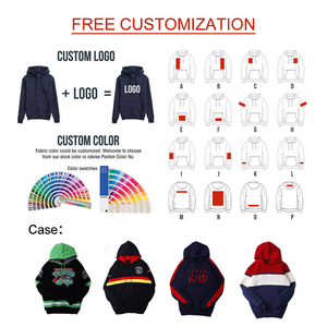 เสื้อฮู้ดดี้ผู้ชายทรงหลวมแบบดรอปโชว์เดอร์ ผ้าฝ้าย 100% มีกระเป๋าเสื้อ ฮู้ดดี้แบบหนาพิเศษสำหรับผู้ชาย - Product Image 5