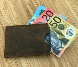 Custom Genuine Leather <b>Card</b> <b>Holder</b> Wholesale Slim RFID Blocking Credit <b>Card</b> Case Pocket Mini <b>Wallet</b> LCH-0199 - Product Image 3