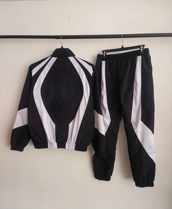 Nouvel ensemble de survêtement unisexe d'été, couleur unie, capuche personnalisée, couleur contrastante, 100 % nylon, antibactérien, respirant, léger - Product Image 1