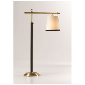 Regal Elegance Metal <b>Table</b> <b>Lamp</b> with Intricate Floral Cutwork Shade and Smoked Glass Orb Centerpiece - Product Image 1