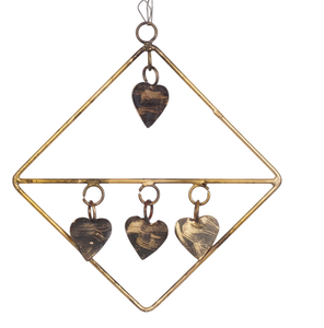 Heart Brass Antique <b>Vintage</b> Modern Hanging Christmas <b>Ornaments</b> Wholesale Custom Design Handmade Factory - Product Image 6