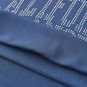 Sweat à capuche épais coupe diamant avec design en cristaux brillants, style streetwear urbain oversize - Product Image 6