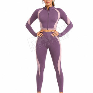 Conjuntos de Yoga Transpirables de 3 Piezas al por Mayor, Conjuntos de Yoga para Mujer de Venta Caliente con MOQ Bajo, Ajuste Cómodo, Nuevo Diseño - Product Image 5