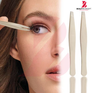 Meilleur produit : pince à épiler personnalisée à pointe inclinée et pointue pour les sourcils, pince à épiler pour poils incarnés du visage, best-seller - Product Image 2