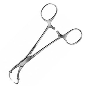 Pinces chirurgicales manuelles courbées de qualité supérieure, à mâchoires à billes en acier de 135 mm, pour instruments médicaux, type Roeder Towel Clamps, certifiées CE - Product Image 5