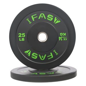 Bumper en caoutchouc pour haltères olympiques avec insert en acier de 25 lb (lot de 20 kg) - Product Image 3
