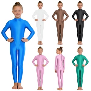 Justaucorps de danse contemporaine brillant pour filles de 6 à 16 ans, idéal pour les séances d'entraînement et les costumes de danse lyrique - Product Image 1