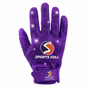 Sports Safety Eco-Friendly Thermal Full Purple Wrist Length Breathable Polyester Sporty Style Spring Autumn <b>Gloves</b> - Product Image 1