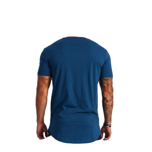 Camiseta de Manga Corta para Hombre, Cuello Redondo, Color Negro, Corte Regular, Diseño Liso, Informal, de Algodón - Product Image 3