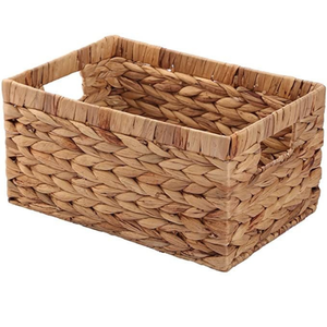 Cesta de jacinto de agua natural, proveedor de cesta de mercado de Comercio Justo, regalo hecho a mano, Hotel Resort lista para decoración del hogar, venta al por mayor a granel - Product Image 3