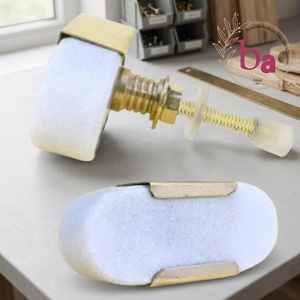 Poignée carrée longue en céramique blanche de style industriel pour armoire, tiroir, commode, penderie, cuisine, chambre, extérieur, salle de sport, entrepôt - Product Image 4