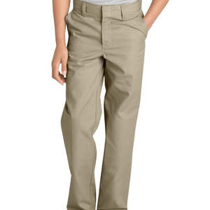 Pantalones de Uniforme Escolar Color Caqui, Estilo Universitario, de Pierna Recta para Estudiantes Niños y Niñas, Pantalones Largos Casuales - Product Image 1