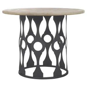 Mesa de Centro Nórdica de Metal Dorado con Superficie de Mármol Importado, Mueble de Diseño Ecológico y Duradero, ZAHID EXPORTS - Product Image 2