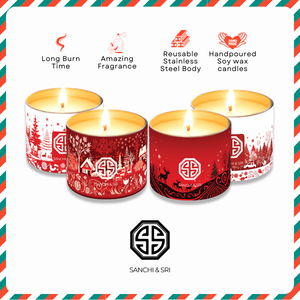 Festive Scented <b>Candle</b> <b>Set</b> for Celebrations and Decorations - Product Image 1