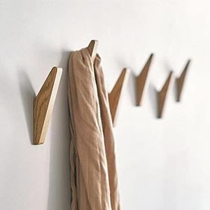 Stylish Angular Wooden Wall <b>Hook</b> Organizer - Product Image 4