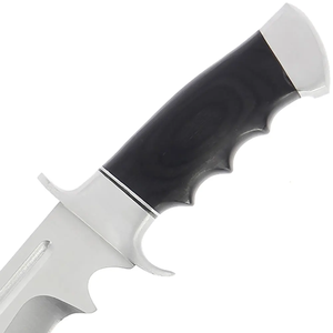 Couteau de chasse et de camping professionnel en acier carbone, manche en bois, lame fixe forgée à la main, qualité industrielle OEM, usage extérieur - Product Image 3