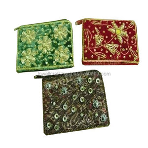 Elegant Wedding Evening Clutch <b>Bag</b> for Women Handmade Zipper Hand Embroidery <b>Coin</b> Purse Party Light Luxury Handbag Fashionable - Product Image 2
