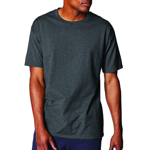 Camiseta de Cuello Redondo para Hombre, Premium, de Poliéster Suave, Transpirable, Estilo Casual Elegante, Manga Corta, Cómoda, para Uso Diario, con Pliegues - Product Image 1