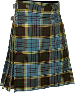 Jupe plissée à carreaux pour femmes, avec ceinture et jambières, motif tartan rouge et vert, style traditionnel des Highlands, taille adulte - Product Image 6