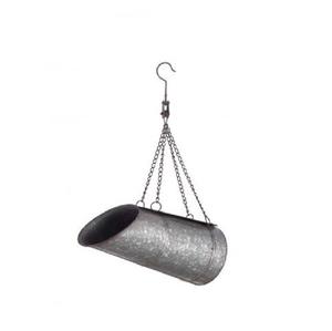 Jardinière murale circulaire en métal galvanisé pour intérieur et extérieur, pot suspendu pour herbes et fleurs, style ferme, fixation murale avec boucle en ficelle - Product Image 3