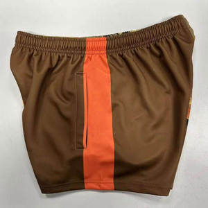Pantalones Cortos de Fútbol Personalizados con Sublimación, Bolsillos con Cierre, Cintura Elástica de Poliéster, para Rugby y Fútbol Australiano - Product Image 6