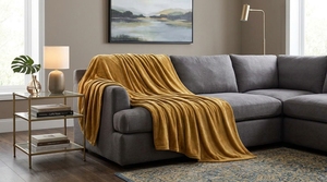 Manta Rectangular Ligera de Algodón/Lino con Estampado de Felpa, Antipelusas, Lavable a Máquina, Minimalista, para Uso Doméstico, Cálida para Todas las Estaciones - Product Image 6