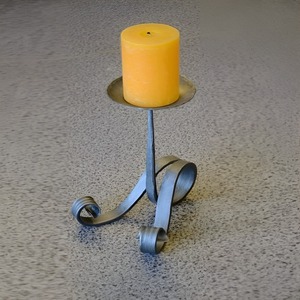 Premium Design Scroll Base Bedside Coated Candle Stand For Lightning For Bedroom Organizer For Photography For Table Top - Product Image 3