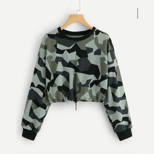 Sudadera con Capucha Corta y Holgada Personalizada para Mujer, Otoño Invierno, Tejida, Ecológica, de Secado Rápido - Product Image 1