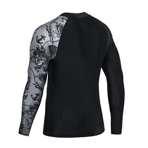 Maillot de bain Rashguard OEM ODM pour homme avec logo imprimé par sublimation, en Spandex, pour la gym, le surf et la plongée, avec protection UV 2026 - Product Image 6