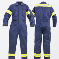 Combinaison de travail pour homme jaune et bleu marine, manches longues, protection intégrale, pour usage extérieur, taille adulte, en polyester