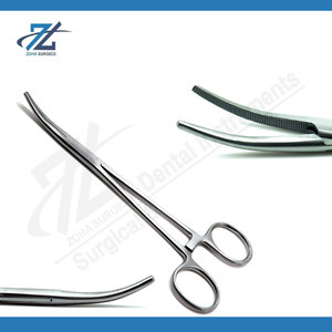 คีมหนีบหลอดเลือด Rankin Crile Hemostat แบบโค้ง 5.5"–6.25" แบบล็อค ผลิตจากเหล็กกล้าไร้สนิมคุณภาพสูง สำหรับผ่าตัด ผลิตในประเทศปากีสถาน - Product Image 2