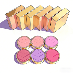 The factory sells popular, high-quality, finely textured, richly colored and portable <b>blush</b> cosmetics. - Product Image 2
