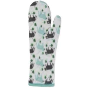 Gants de four SKVT INDIA Classic 100% coton biologique, pliables, réutilisables, écologiques, à motifs imprimés, pour barbecue et cuisine, lavables au lave-vaisselle - Product Image 6