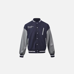 New Finished Men Casual Winter Unisex Button College Varsity Jacket Wool Windproof Waterproof Breathable Quick Dry OEM Service - Product Image 6