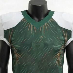 Camiseta de Fútbol Americano Profesional Personalizada, Manga Corta, Tejido Transpirable, Colores Personalizados Sublimados, Ropa Deportiva para Equipos - Product Image 5