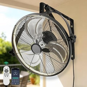 <b>Powerful</b> & Efficient Cooling for Any Space – Wall Mounted Fan with Adjustable Speeds – 120v - 30", Midnight Black - Product Image 2
