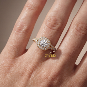 Luxury Silver Plated Round Brilliant Cut Lab Grown Diamond <b>Split</b> Shank Pave Engagement Wedding <b>Ring</b> for Women Gift Party - Product Image 3