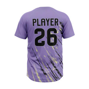 Camisetas de Béisbol Personalizadas, 100% Poliéster, Transpirables, de Secado Rápido, Antibacterianas, que Absorben la Humedad, para Clubes Universitarios de Béisbol - Product Image 3