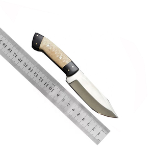 Cuchillo de Caza de Acero de Damasco con Funda de Cuero – Hecho a Mano - Product Image 6