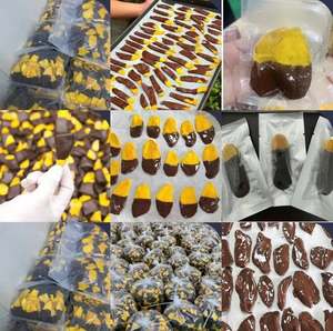 Mangues séchées en tranches enrobées de chocolat avec miettes de noix, en-cas aux fruits, emballage personnalisé OEM ODM, vente en gros - Mme Grace - Product Image 6