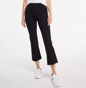OEM Wholesale Custom Logo Capri Pants for Women Bootcut Yoga Pants High Waisted <b>Flare</b> <b>Leggings</b> Casual Work Pants - Product Image 1