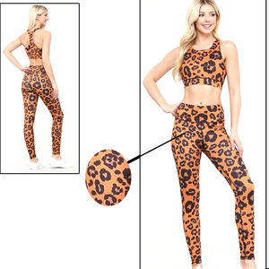 Conjunto de Yoga para Mujer con Logotipo Personalizado, 2 Piezas, Ropa Deportiva, Cintura Elástica, Secado Rápido, Diseño Sólido, Tallas Grandes, OEM - Product Image 6