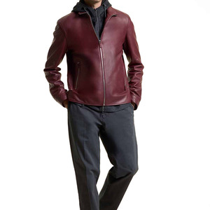 Wholesale Outdoor Use Breathable <b>Winter</b> <b>Leather</b> <b>Jacket</b> Top Selling Cheap Price Latest Design Men <b>Leather</b> <b>Jacket</b> For Sale - Product Image 1