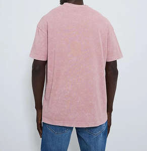 Camisetas Personalizadas Lisas para Hombre, Estilo Urbano, con Estampado Gráfico, Logotipo OEM, 100% Algodón - Product Image 4