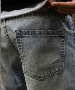 กางเกงยีนส์เดนิมสีน้ำเงินทรงตรงสำหรับผู้ชาย กางเกงยีนส์เดนิมสีฟ้าอ่อนสำหรับผู้ชาย ผู้ผลิตกางเกงยีนส์เดนิมขายส่ง กางเกงยีนส์เดนิมขาดสำหรับผู้ชาย - Product Image 5