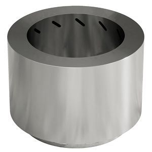 Braciere Portatile in Acciaio Inox Argento Senza Fumo con Paletta per Giardino, Patio, Picnic, Campeggio e Falò - Product Image 1