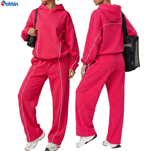 Nuevo Conjunto Deportivo Personalizado para Mujer con Estampado de Leopardo + Sudadera con Capucha y Pantalones Casuales de Talla Grande, Corte Holgado, para Otoño - Product Image 4
