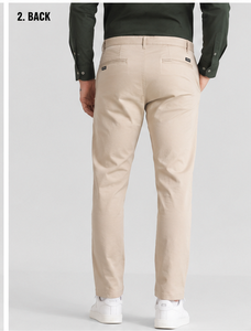 Pantalones Casuales de Lona de Algodón para Hombre, Corte Recto, Color Caqui, Cintura Media, Cierre de Botones, Frente Plano, Antiarrugas, Secado Rápido, Transpirables, para Verano - Product Image 6