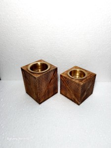 Le HANDICRAFT HUB Brûleur d'encens artisanal en bois de manguier avec insert en laiton Diffuseur aromatique écologique Utilisation toute saison - Product Image 6