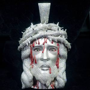 CONCEPTION Pendentif Cœur en Moissanite Taille Brillante, Argent Sterling 925, Collier Charme Romantique Hiphop Givré pour Hommes et Femmes HH-PEND-62 - Product Image 5